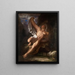 Der sterbende Herkules — Samuel Finley Breese Morse — gerahmtes Bild an der Wand