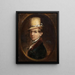 Portrait eines Mannes mit Zylinderhut - Samuel Finley Breese Morse — gerahmtes Bild an der Wand