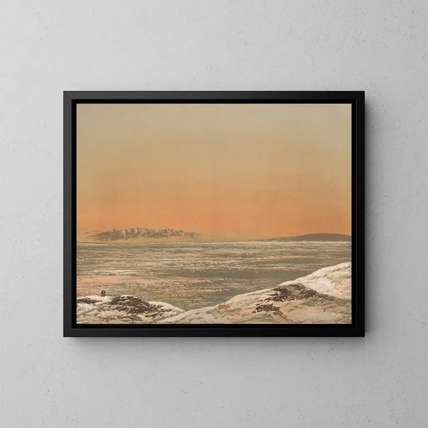 Île Melville depuis la terre de Banks, mai 1852 - Samuel Gurney Cresswell — gerahmtes Bild an der Wand