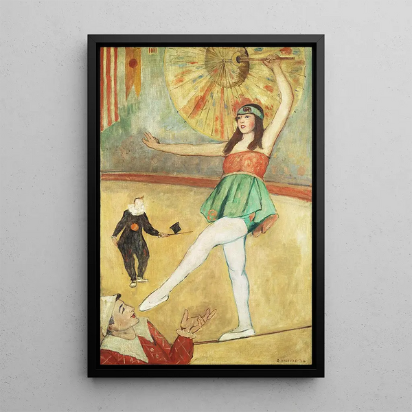 Artist des Trapezes - Samuel Halpert — gerahmtes Bild an der Wand