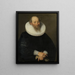 Portrait eines alten Mannes - Samuel Hoffmann — gerahmtes Bild an der Wand