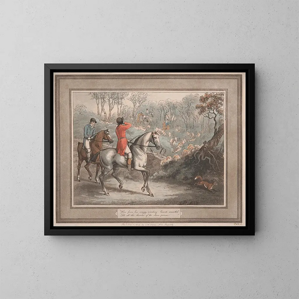 Lui, déterré de ses repaires escarpés et sinueux - Samuel Howitt — gerahmtes Bild an der Wand