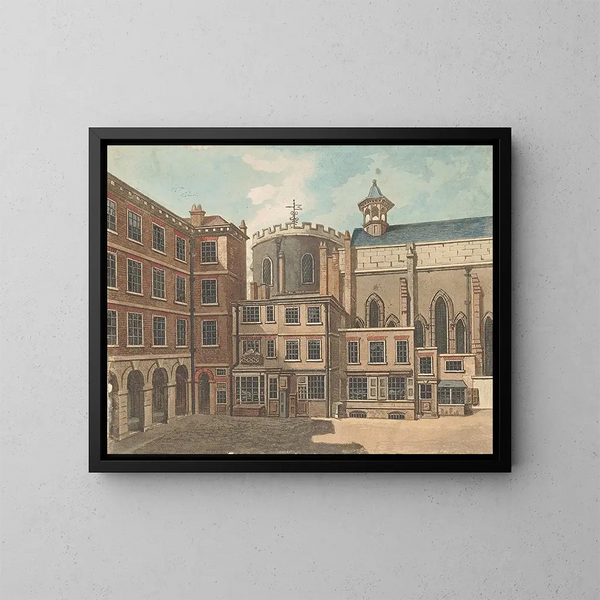 Kirche des Tempels - Samuel Ireland — gerahmtes Bild an der Wand