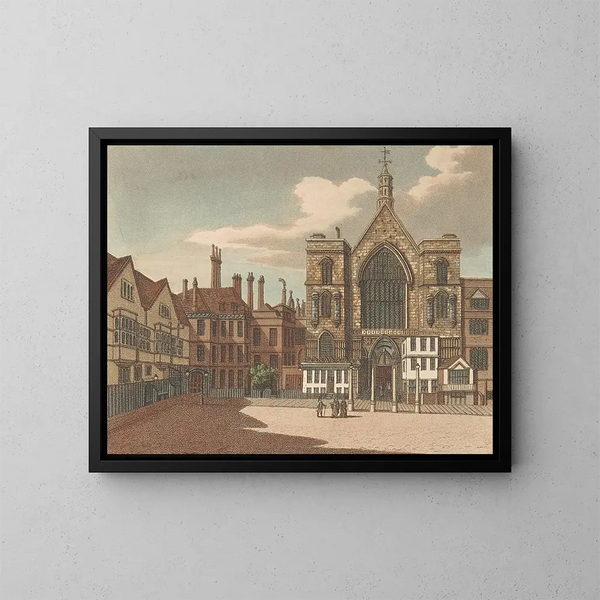 Hall de Westminster - Samuel Ireland — gerahmtes Bild an der Wand