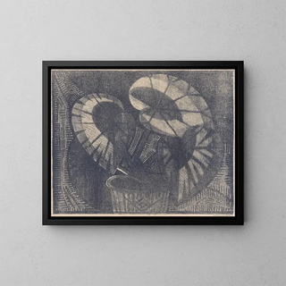 Begonia mit Ahornblättern - Samuel Jessurun de Mesquita — gerahmtes Bild an der Wand