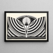 mit stilisiertem Blumenmuster - Samuel Jessurun de Mesquita — gerahmtes Bild an der Wand