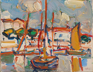 Bateaux au port - Samuel John Peploe — Ansicht des Kunstwerks
