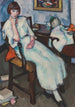 Junge Frau in Weiß - Samuel John Peploe — Ansicht des Kunstwerks