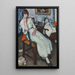 Junge Frau in Weiß - Samuel John Peploe — gerahmtes Bild an der Wand