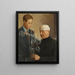 Charles Lindbergh und Alexis Carrel - Samuel Johnson Woolf — gerahmtes Bild an der Wand