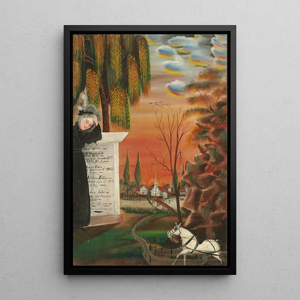 Memorial der Familie Eaton - Samuel Jordan — gerahmtes Bild an der Wand