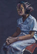 Junge Frau in blauem Kleid - Samuel Joseph Brown Jr — Ansicht des Kunstwerks