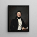 Portrait eines Mannes - Samuel Lovett Waldo — gerahmtes Bild an der Wand