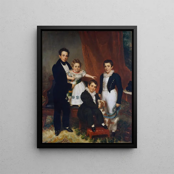 Die Kinder Knapp - Samuel Lovett Waldo — gerahmtes Bild an der Wand