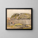 Eine Scheune mit moosigem Dach in Shoreham - Samuel Palmer — gerahmtes Bild an der Wand