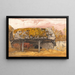 Eine Scheune mit einem moosbedeckten Dach - Samuel Palmer — gerahmtes Bild an der Wand