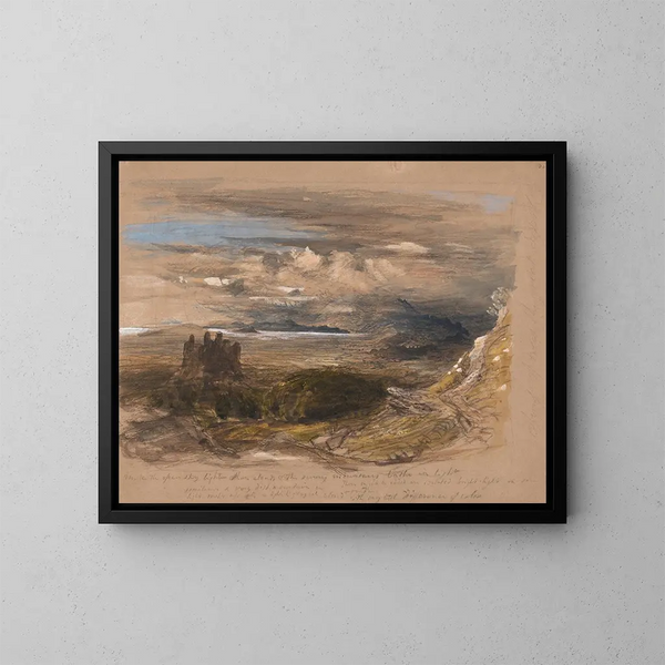 Château de Harlech - Samuel Palmer — gerahmtes Bild an der Wand