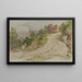 Route in einer italienischen Berglandschaft - Samuel Palmer — gerahmtes Bild an der Wand
