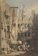 Eine Straße in Brügge - Samuel Prout — Ansicht des Kunstwerks