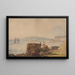 Île de Drakes, Plymouth - Samuel Prout — gerahmtes Bild an der Wand