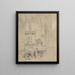 Fontaine S. Maclou gegen die S. Maclou in Rouen - Samuel Prout — gerahmtes Bild an der Wand