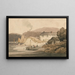 Haus der Bootshaus von Menabilly bei Fowey, Cornwall - Samuel Prout — gerahmtes Bild an der Wand