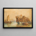 Empfangsschiff Portsmouth - Samuel Prout — gerahmtes Bild an der Wand