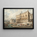 Das Dogenpalast und den Canal Grande von Venedig nach Westen - Samuel Prout — gerahmtes Bild an der Wand