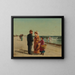 Verkauf von Orangen am Meer - Samuel S. Carr — gerahmtes Bild an der Wand