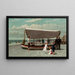Der Austernverkäufer in Coney Island - Samuel S. Carr — gerahmtes Bild an der Wand