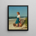 Junge Frau am Meer - Samuel S. Carr — gerahmtes Bild an der Wand
