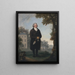 Gentilmann im Park seines Hauses - Samuel de Wilde — gerahmtes Bild an der Wand