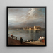 San Cristoforo, San Michele und Murano von den Fondamenta Nuove in Venedig - Canaletto — gerahmtes Bild an der Wand