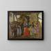 Anbetung der Heiligen - Sandro Botticelli — gerahmtes Bild an der Wand
