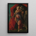 Judith mit dem Kopf des Holofernes - Sandro Botticelli — gerahmtes Bild an der Wand