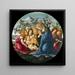 La Madone adorant l'Enfant avec cinq anges - Sandro Botticelli — gerahmtes Bild an der Wand