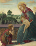 Die Jungfrau mit dem Kind und dem jungen Johannes dem Täufer - Sandro Botticelli — Ansicht des Kunstwerks