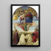 Le Couronnement de la Vierge - Sandro Botticelli — gerahmtes Bild an der Wand