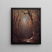 Herbst ein Waldweg - Sanford Robinson Gifford — gerahmtes Bild an der Wand