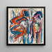 Ohne Titel - Albert Müller — gerahmtes Bild an der Wand
