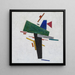 Ohne Titel - Kazimir Malevich — gerahmtes Bild an der Wand