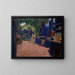 Innenhof Blau in Arenys de Munt - Santiago Rusiñol — gerahmtes Bild an der Wand