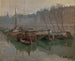 Bateaux sur la Seine - Santiago Rusiñol — Ansicht des Kunstwerks