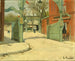 Eingang des Parks des Moulin de la Galette - Santiago Rusiñol — Ansicht des Kunstwerks