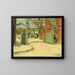 Eingang des Parks des Moulin de la Galette - Santiago Rusiñol — gerahmtes Bild an der Wand