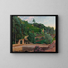 Amphithéâtre vert, vue des jardins de Sa Coma - Santiago Rusiñol — gerahmtes Bild an der Wand