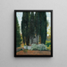 La Fontaine des Cyprès - Santiago Rusiñol — gerahmtes Bild an der Wand
