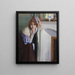 Mädchen, das lacht - Santiago Rusiñol — gerahmtes Bild an der Wand