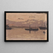 Skizze eines Hafens - Santiago Rusiñol — gerahmtes Bild an der Wand