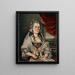 Dame kolonial - Sarah Bushnell Perkins — gerahmtes Bild an der Wand